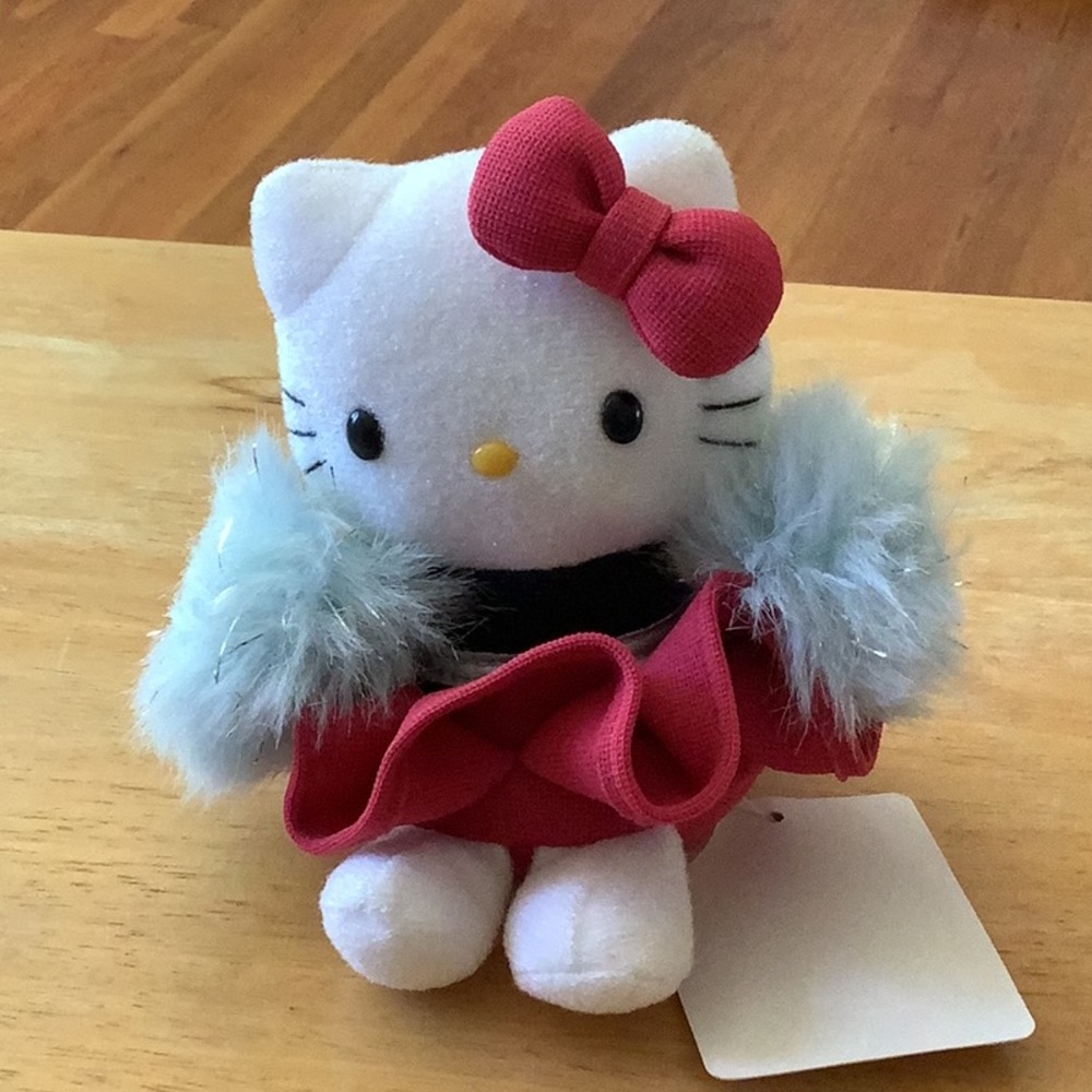Hello Kitty Plush with Red Bow